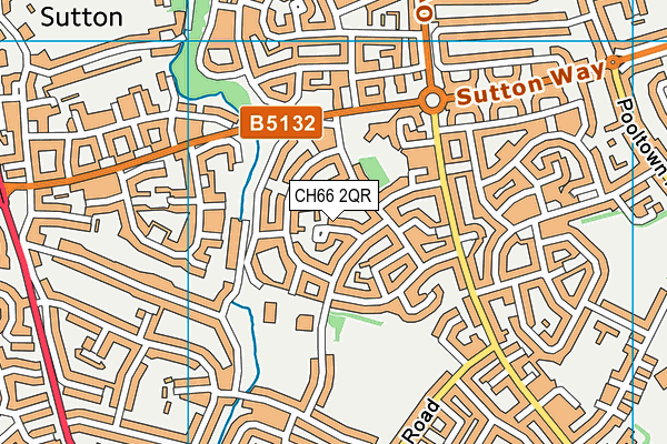 CH66 2QR map - OS VectorMap District (Ordnance Survey)