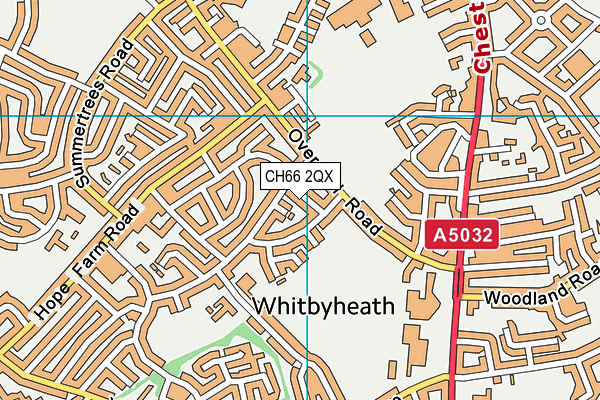 CH66 2QX map - OS VectorMap District (Ordnance Survey)