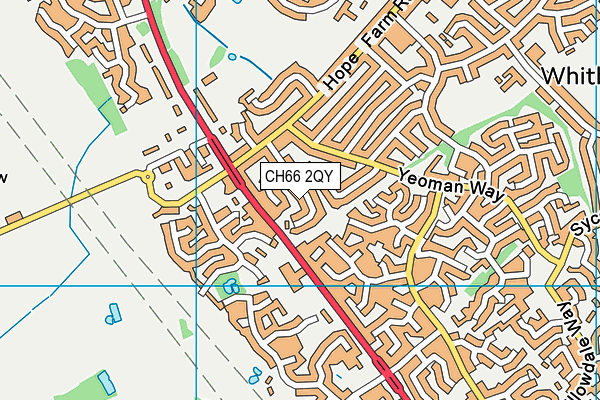 CH66 2QY map - OS VectorMap District (Ordnance Survey)