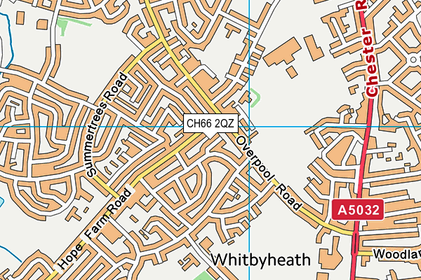 CH66 2QZ map - OS VectorMap District (Ordnance Survey)