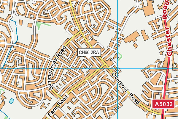 CH66 2RA map - OS VectorMap District (Ordnance Survey)