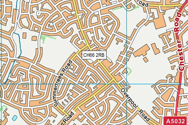 CH66 2RB map - OS VectorMap District (Ordnance Survey)