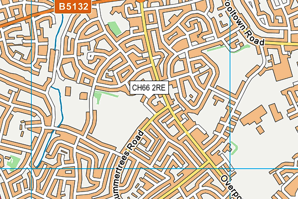CH66 2RE map - OS VectorMap District (Ordnance Survey)