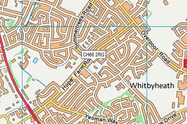 CH66 2RG map - OS VectorMap District (Ordnance Survey)