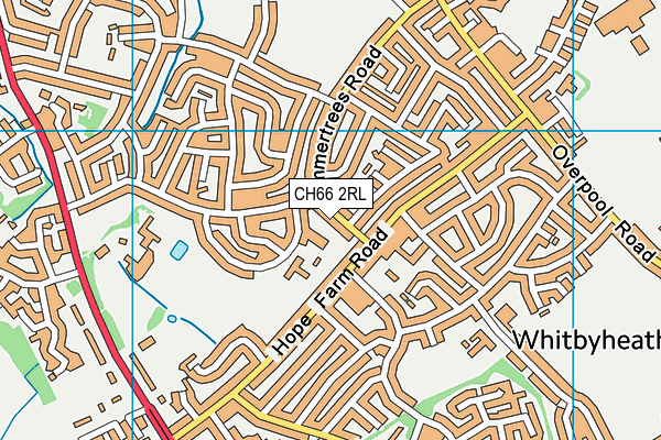 CH66 2RL map - OS VectorMap District (Ordnance Survey)