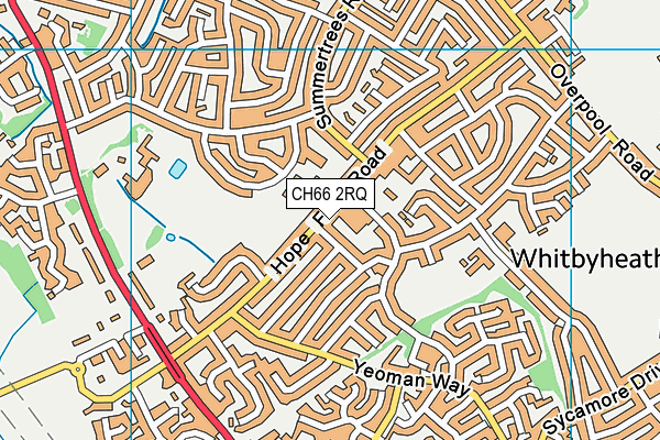CH66 2RQ map - OS VectorMap District (Ordnance Survey)