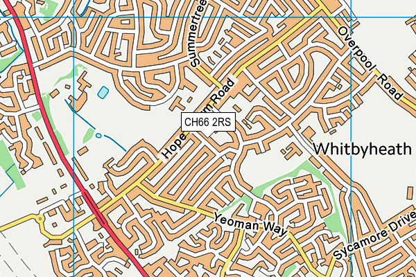 CH66 2RS map - OS VectorMap District (Ordnance Survey)