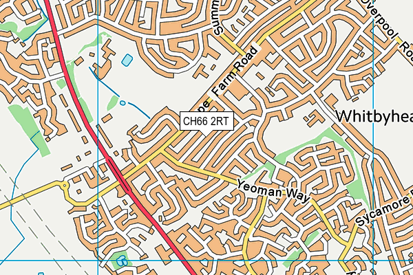 CH66 2RT map - OS VectorMap District (Ordnance Survey)