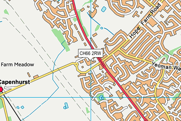 CH66 2RW map - OS VectorMap District (Ordnance Survey)