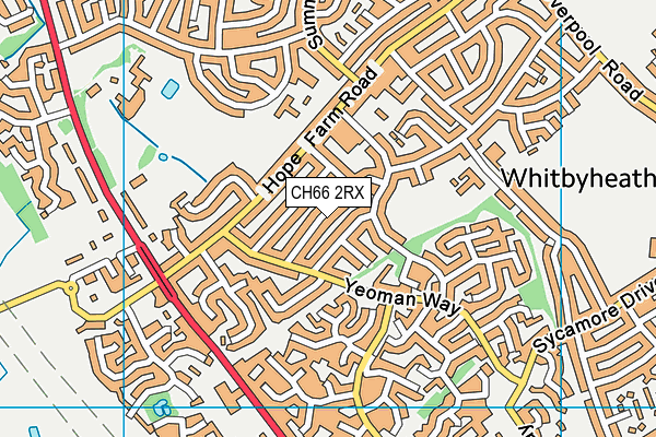 CH66 2RX map - OS VectorMap District (Ordnance Survey)