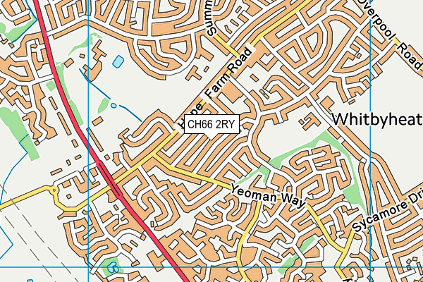 CH66 2RY map - OS VectorMap District (Ordnance Survey)