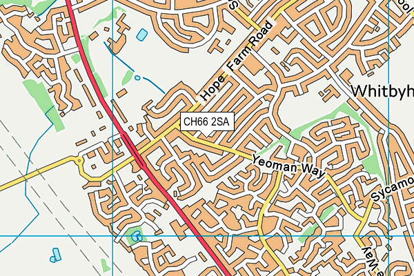 CH66 2SA map - OS VectorMap District (Ordnance Survey)