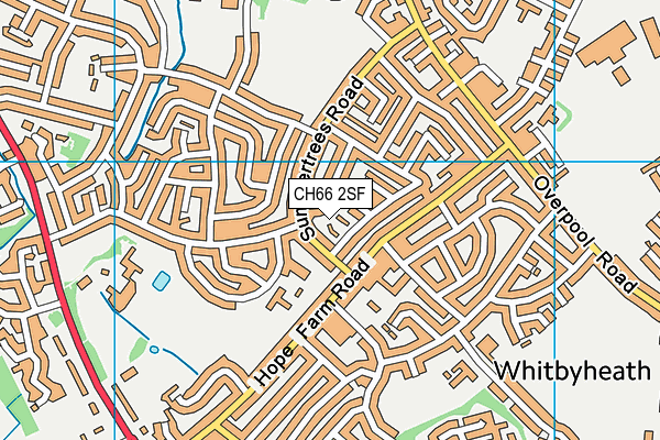 CH66 2SF map - OS VectorMap District (Ordnance Survey)