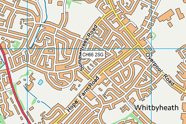 CH66 2SG map - OS VectorMap District (Ordnance Survey)