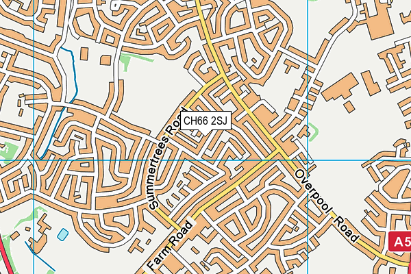 CH66 2SJ map - OS VectorMap District (Ordnance Survey)