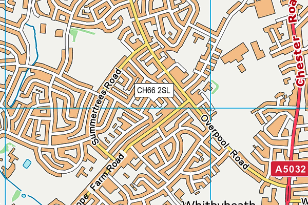 CH66 2SL map - OS VectorMap District (Ordnance Survey)