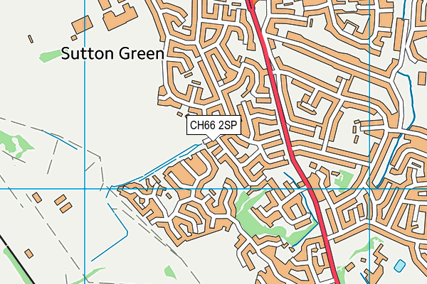 CH66 2SP map - OS VectorMap District (Ordnance Survey)