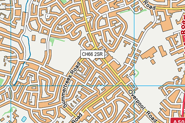 CH66 2SR map - OS VectorMap District (Ordnance Survey)