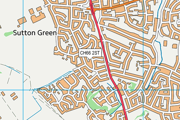 CH66 2ST map - OS VectorMap District (Ordnance Survey)