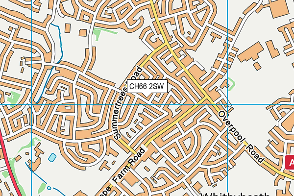 CH66 2SW map - OS VectorMap District (Ordnance Survey)