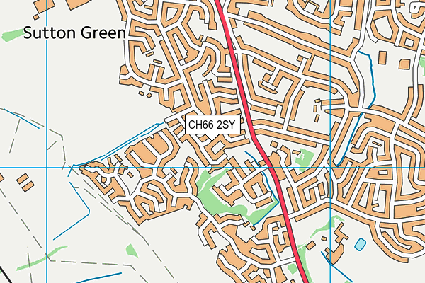 CH66 2SY map - OS VectorMap District (Ordnance Survey)