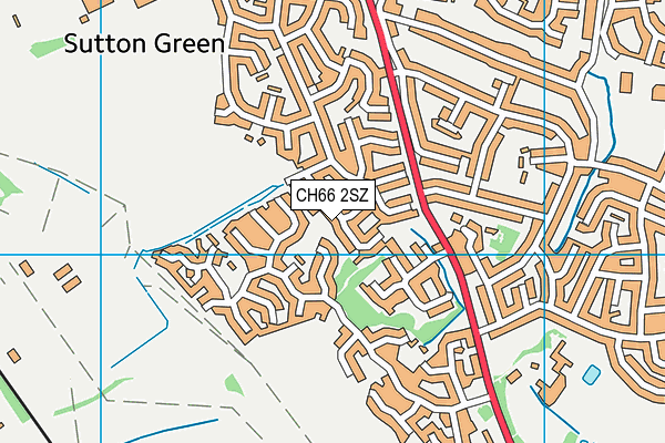 CH66 2SZ map - OS VectorMap District (Ordnance Survey)