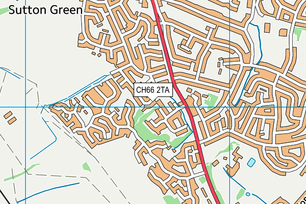 CH66 2TA map - OS VectorMap District (Ordnance Survey)