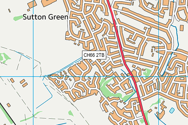 CH66 2TB map - OS VectorMap District (Ordnance Survey)