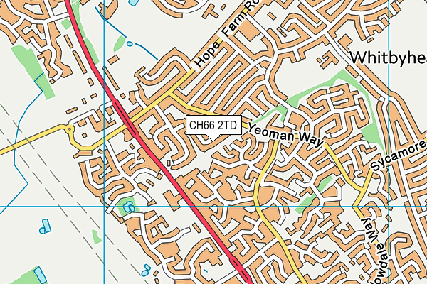 CH66 2TD map - OS VectorMap District (Ordnance Survey)