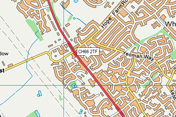 CH66 2TF map - OS VectorMap District (Ordnance Survey)