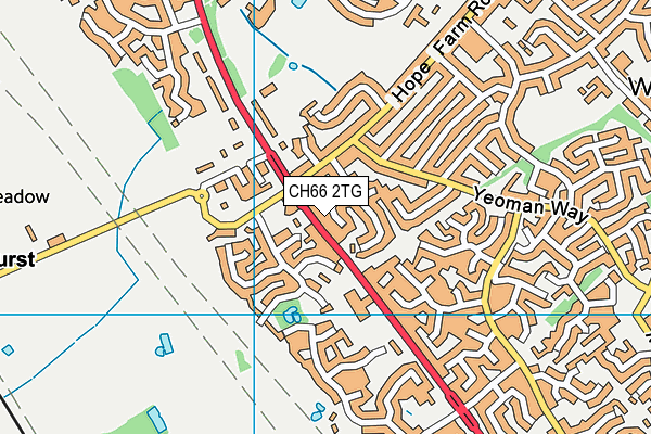 CH66 2TG map - OS VectorMap District (Ordnance Survey)