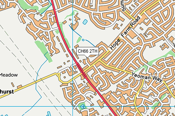CH66 2TH map - OS VectorMap District (Ordnance Survey)