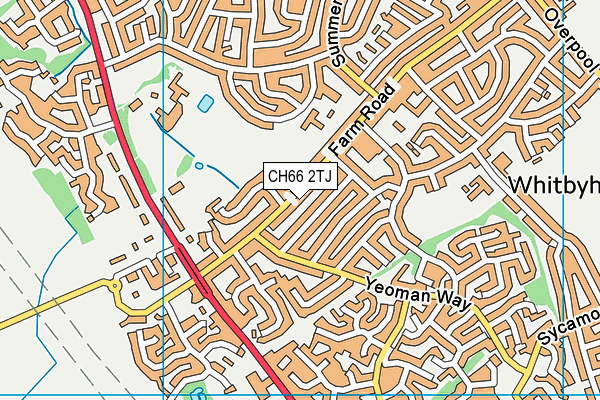 CH66 2TJ map - OS VectorMap District (Ordnance Survey)