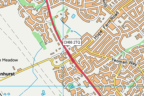 CH66 2TQ map - OS VectorMap District (Ordnance Survey)