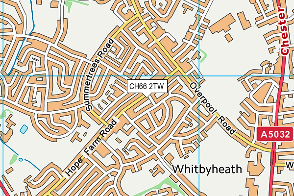 CH66 2TW map - OS VectorMap District (Ordnance Survey)