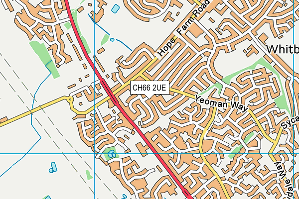 CH66 2UE map - OS VectorMap District (Ordnance Survey)