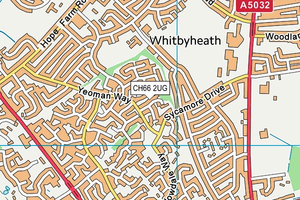 CH66 2UG map - OS VectorMap District (Ordnance Survey)