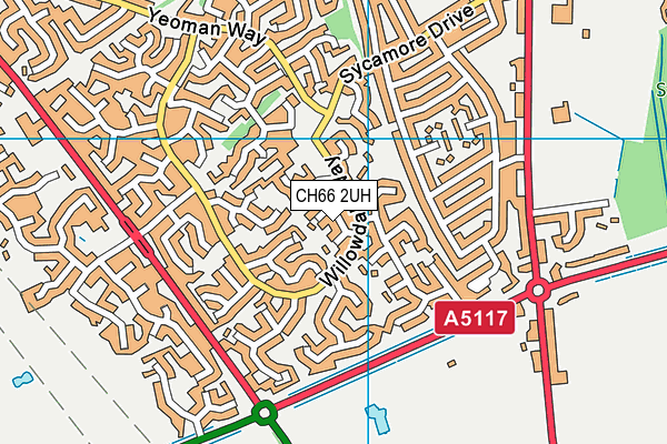 CH66 2UH map - OS VectorMap District (Ordnance Survey)