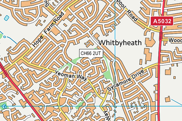 CH66 2UT map - OS VectorMap District (Ordnance Survey)