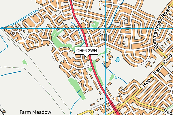 CH66 2WH map - OS VectorMap District (Ordnance Survey)