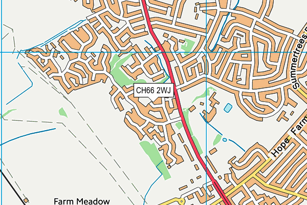 CH66 2WJ map - OS VectorMap District (Ordnance Survey)