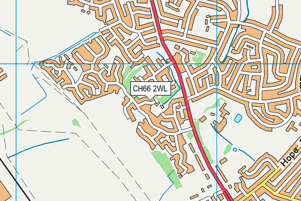 CH66 2WL map - OS VectorMap District (Ordnance Survey)