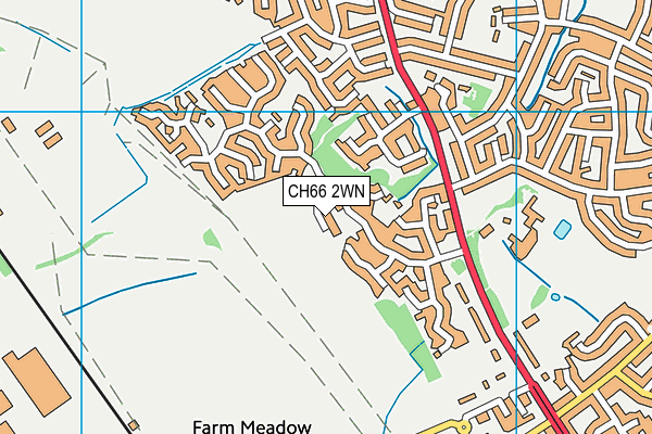 CH66 2WN map - OS VectorMap District (Ordnance Survey)