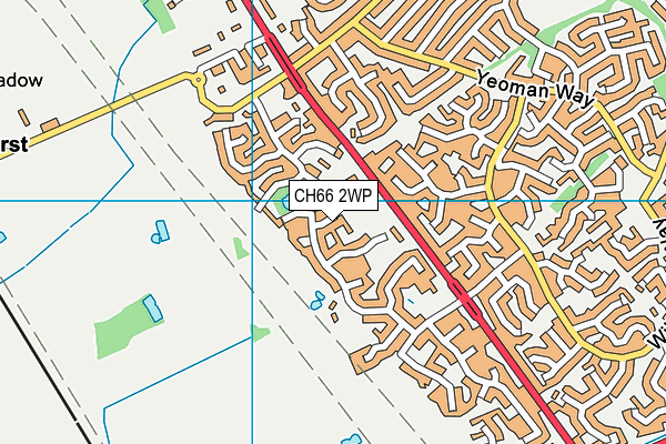 CH66 2WP map - OS VectorMap District (Ordnance Survey)