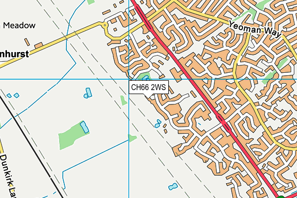 CH66 2WS map - OS VectorMap District (Ordnance Survey)