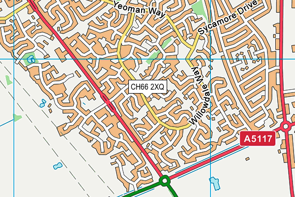 CH66 2XQ map - OS VectorMap District (Ordnance Survey)