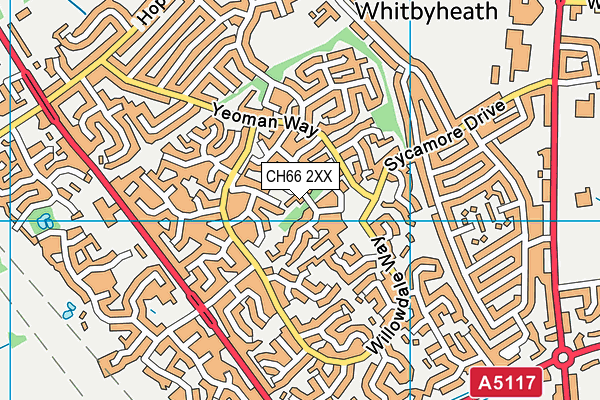 CH66 2XX map - OS VectorMap District (Ordnance Survey)