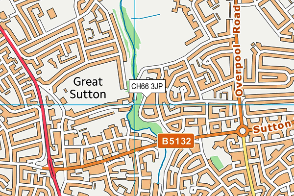 CH66 3JP map - OS VectorMap District (Ordnance Survey)