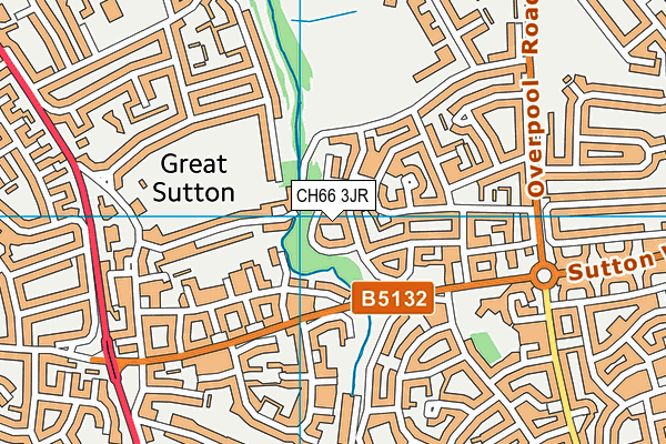 CH66 3JR map - OS VectorMap District (Ordnance Survey)