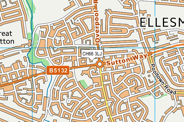 CH66 3LJ map - OS VectorMap District (Ordnance Survey)